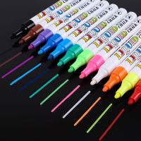 12 Colors set Liquid Chalk Marker Pens for School Art Painting Round Tip 3mm Free Shipping Highlighters Markers