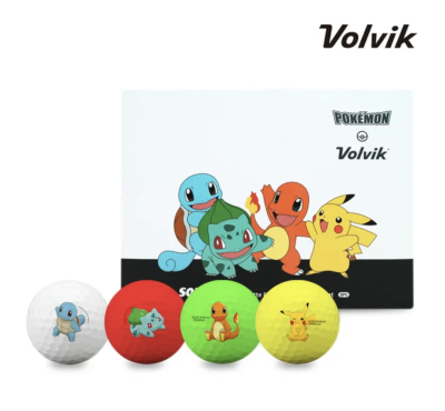 Volvik x Pokemon golf ball 1 โหล  สีนีออนโดดเด่น เนื้อด้าน  3 ชั้น สวยน่ารักมาก สินค้าลิขสิทธิ์แท้