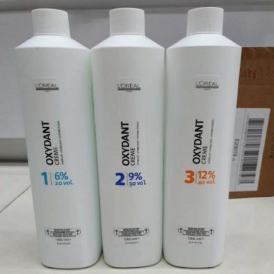 Loreal Oxydant Creme 6% 9% 12% DiaActivator 6Vol 20Vol ลอรีอัล ไฮโดรเจ่น ออกซิเด้น 1000ml.