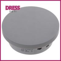 PETI DRESS สีขาว13ซม. ขาตั้งจอแสดงผลแบบหมุนได้ USB powere รับน้ำหนักได้11lb ฐานตั้งแบบ 360องศา ปรับความเร็วได้ แท่นวางแสดงจานเสียง ผลิตภัณฑ์สำหรับการถ่ายภาพ