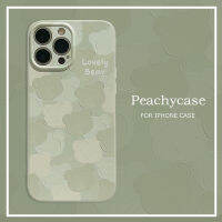 เคสโทรศัพท์ป้องกันกล้องหมีน้อยน่ารัก INS ใช้ได้กับ iPhone 14 13 12 11Pro สูงสุด14Plus ฝาครอบด้านหลังกันกระแทกเคสมือถือปกป้องเต็มรูปแบบ