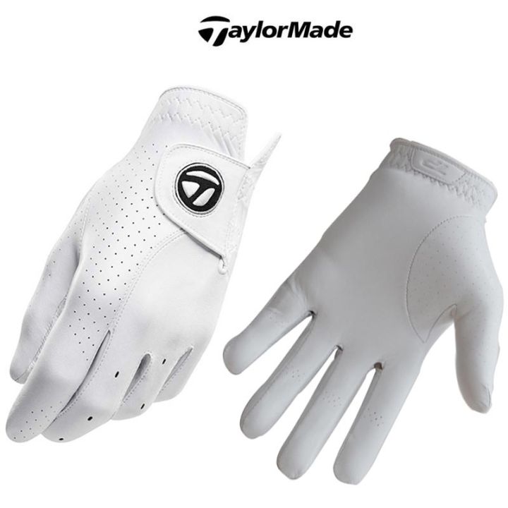 กอล์ฟ-taylormade-หนัง-lambskin-สำหรับผู้ชาย-ถุงมือมืออาชีพ-taylormade-ระบายอากาศได้กันลื่นซ้าย