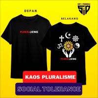 New Fashion KAOS PLURALISME DISTRO UNITY IN DIVERSITY / kaos NU Islam Santri Nahdlatul Ulama Gusdur bahan cotton combed 24s tshirttokoh 2023