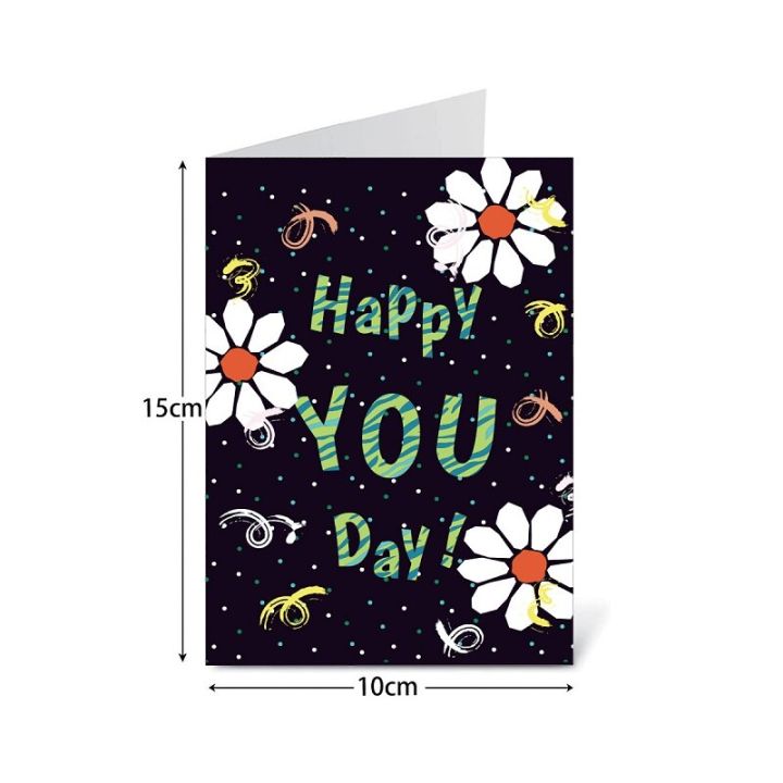 การ์ดอวยพรการ์ดสุขสันต์วันเกิดพร้อมซองจดหมาย12ชิ้น-ชุดชุดบัตรวันเกิดสร้างสรรค์สำหรับเด็ก-s-บัตรข้อความพร