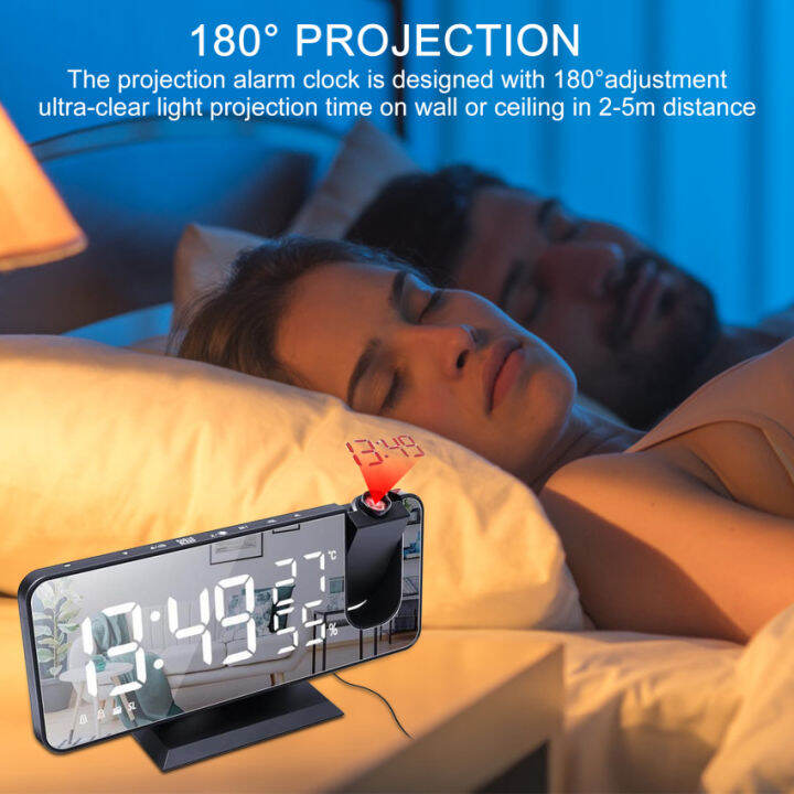 projection-alarm-clock-radio-digital-alarm-clocks-for-bedrooms-with-usb-charger-180-projector-battery-backup-dual-alarms-snooze-mirror-dimmable-large-led-display-clock-for-kids-teens-adults-x78