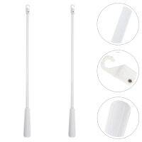 2 Pcs Fiberglass Rotary Rod White Curtain Vertical Blind Repair Tie Rod Vertical Blind Headrail Glass Fiber Blind Rod Hook