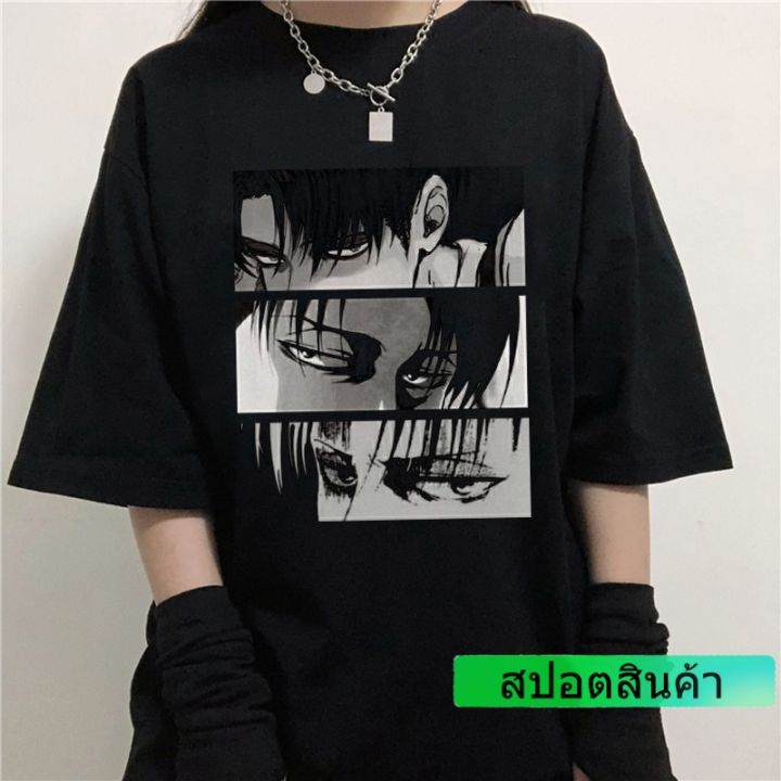 เสื้อยืด-แขนสั้น-ลายการ์ตูนอะนิเมะญี่ปุ่น-โอเวอร์ไซซ์-แฟชั่นสำหรับผู้หญิง