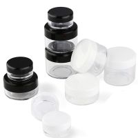 1pcs 2g 3g 5g Empty Plastic Clear Base Container Jars Pot 2/3/5/10/15/20 Gram For Cosmetic Cream Eye Shadow Nails Powder Jewelry