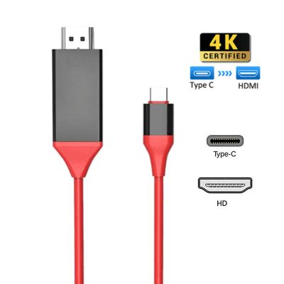 Chaunceybi 1080P USB 3.1 Type C to HDMI-compatible Cable HDMI Converter for Macbook ChromeBook