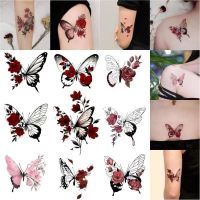 hot！【DT】☼  9pc/Lot Temporary Stickers Arm Ankle Female Fake Collarbone Tatoo Temporales