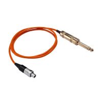 HIXMAN G3SL Instrument cable connects 1/4 straight Jack to 3-Pin Plug for Shure Sennheiser WisyCom Zaxcom Bodypack Transmitter