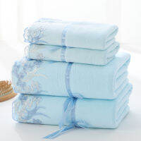 Lace Embroidered Towel Absorbent Quick Drying Bath Towel Sets Luxury Hand Bath Beach Face Sheet Microfiber Fabric Towel