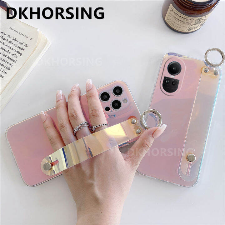 dkhorsing-เคสโทรศัพท์สำหรับ-oppo-reno-10-reno-10-pro-reno-10-pro-ins-เคสนิ่มสีม่วงไล่ระดับสีสดใส-oppo-reno-10-5g-2023เคสซิลิโคนกันกระแทก-oppo-reno-10pro-บวก5g-พร้อมสายรัดข้อมือ