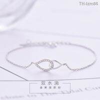 ? ornaments jewelry เครื่องประดับอัญมณี Jinmeiao S925 เงินสเตอร์ลิงสร้อยข้อมือแหวนคู่เวอร์ชั่นเกาหลีเรียบง่ายนักเรียน Sen กรมหญิงอารมณ์แฟนลมเย็นน้องสาวโซ่