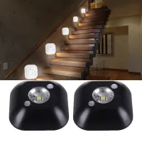 ↂ卐❏ Motion Sensor LED Night Light Cabinet Light Lighting for Kitchen Closet Cupboard Battery Powered Staircase Lights With Sensor