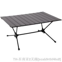 hyfvbu✑◇  Outdoor Camping Table Alloy Egg Roll Tables Folding Camp Barbecue Desk