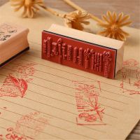 ‘；【。 New Vintage Wooden Ruer Stamps Fashion Girls Plant Tree Scrapbooking DIY Sewing Crafts For Card Making Scrapbooking Tools