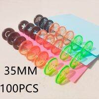 ☁ 100PCS35MM new plastic binding ring buckle smiley pattern rainbow pattern starfish pattern loose-leaf notebook binding supplies