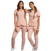 【DT】hot！ Wholesales women stylish scrub suits hospital uniform pant solid unisex operating