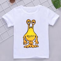 New Summer Kids T Shirt Boys Girls Print Short Sleeve Tops Fashin Kawaii Cartoon Children T-shirt Loose White Tees,YKP099