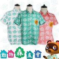 □ เสื้อคอสเพลย์ Tom Nook Animal Crossing แขนสั้น สําหรับผู้ใหญ่ และเด็ก Tom Nook Cosplay Shirt Animal Crossing Cosplay Halloween Costumes for Adults and Kids Short Sleeves Shirt