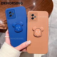 DKHORSING 2023เคสใหม่สำหรับ OPPO C53 Realme ผิวสัมผัสหรูหรานุ่มเคสโทรศัพท์ REALMEC53พร้อมฝาปิดมีที่ยึดห่วงรูปหมี