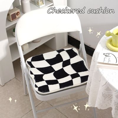【CW】☄ஐ  Faux Cashmere Cushion and Lattice Classic Office Sitting Decoration Tapis 쿠션