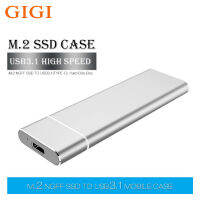 GIGI M.2 Ngff เป็น USB 3.1 SSD แข็งอลูมิเนียมอัลลอยด์ฮาร์ดดิสก์มือถือ Type-C กล่องฮาร์ดดิสก์มือถือ