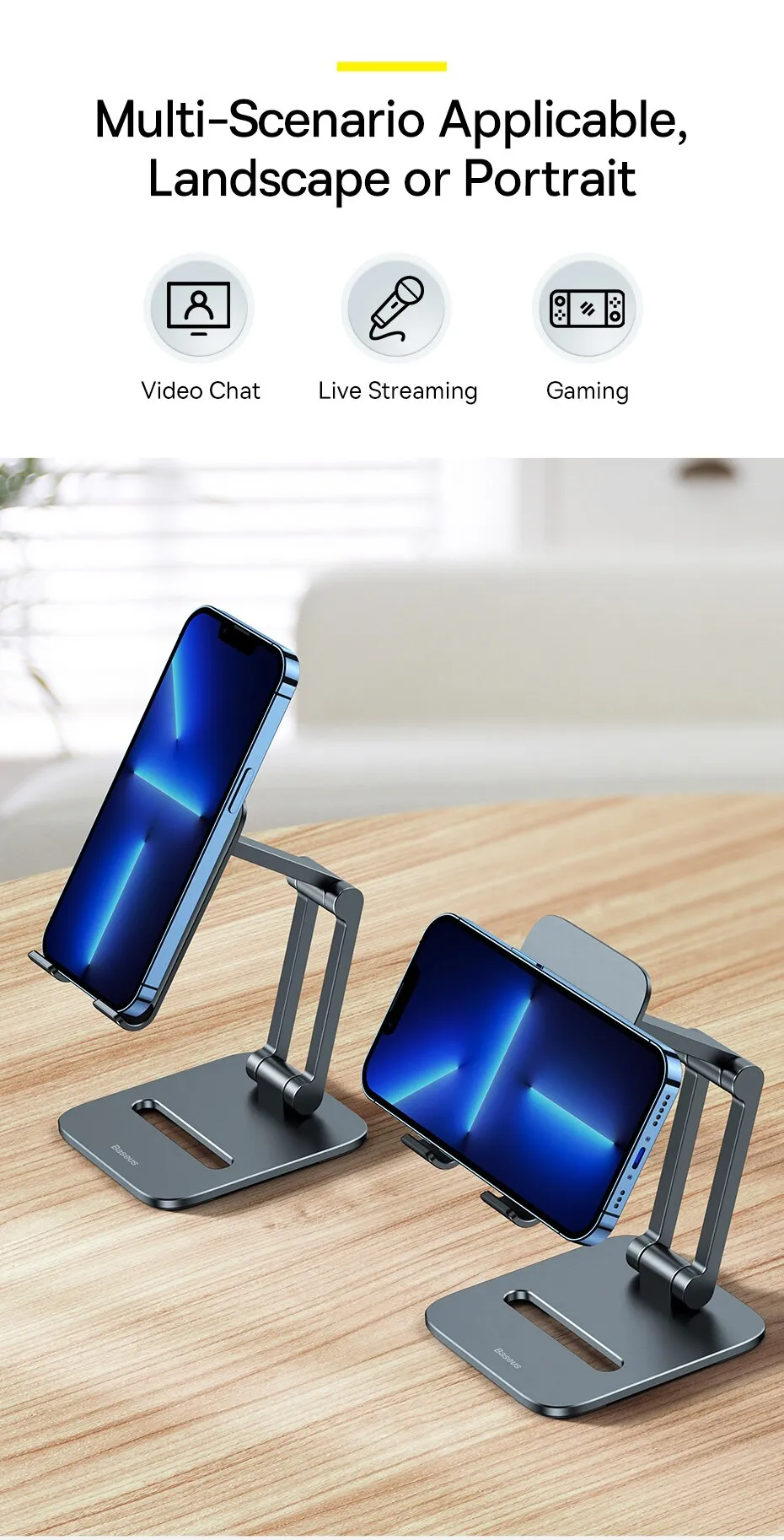 Buy Baseus Desktop Biaxial Foldable Metal Stand Price In Pakistan available on techmac.pk we offer fast home delivery all over nationwide.