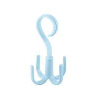 Four-claw hook rotatable multi-functional coat tie belt storage hook home balcony no punching eight-claw hook