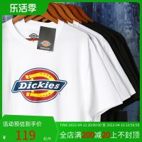 ♣เสื้อยืดผ้าบางสำหรับฤดูร้อนพิมพ์โลโก้ของ DickiesLOGO,ผ้าฝ้ายแขนสั้นสำหรับผู้ชายและผู้หญิง