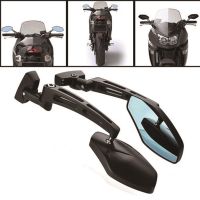 Motorcycle Racing Blue Lens Rearview Mirror Black For Kawasaki GPz 750 Ninja 300 ZX14 ZX6R ZX10R ZX10R 650R