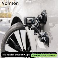 ◕ Vamson for Insta360 X3 Adjustable Extendable Triangle Car Suction Cup for GoPro Hero 11 10 9 for Insta360 X3 One X2 Accessories