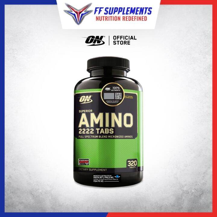 Optimum Nutrition Superior Amino 2222 320 Tablets Amino Acids | Lazada PH