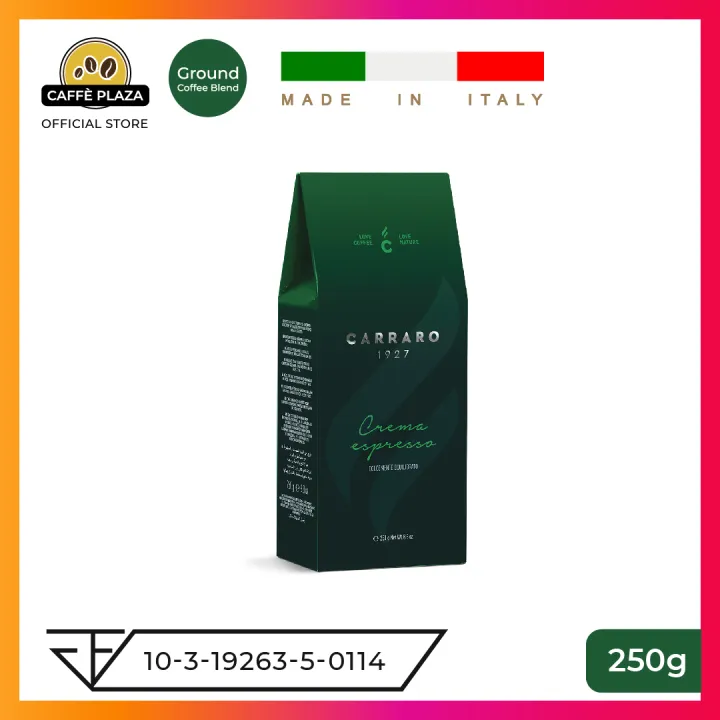 Carraro CREMA ESPRESSO กาแฟคั่วบด กาแฟพรีเมียม กาแฟอิตาลี Premium ...