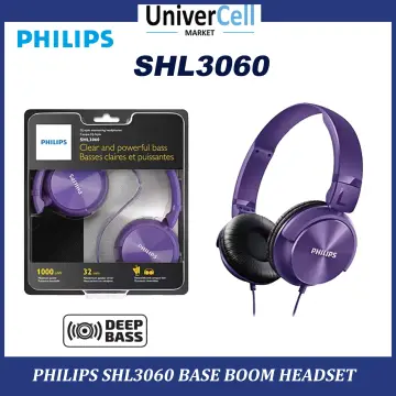 Philips shl3060bk wired discount headphone