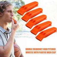 1/5/10 Pcs PP Plastic Outdoor Camping Hiking Survival Rescue Emergency Loud Whistle Sports Match Double Pipe Dual Band Whistle Survival kits