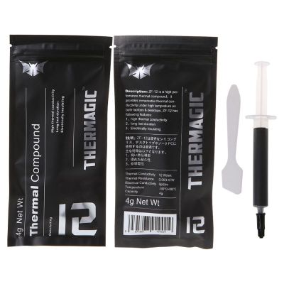 ZF-12 12W/mk Heat Resist Cooling Grease Thermal Conductive Silicone Paste 4g 8g