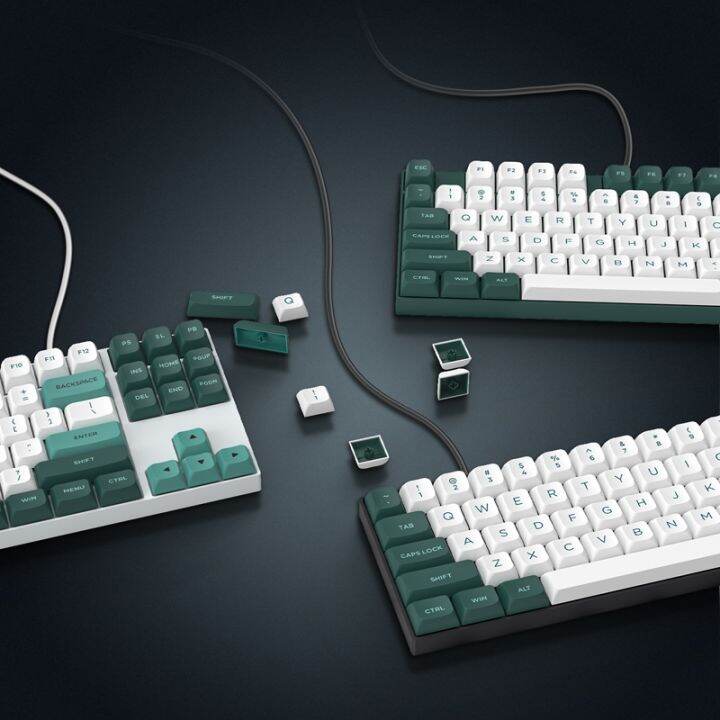 189-key-pbt-keycap-double-shot-green-white-xvx-keycaps-kit-backlit-key-cap-cherry-mx-for-wireless-mechanical-gaming-keyboards