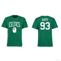 NEW New Nba Celtics Bape Fan T-shirt Short Sleeve Sports Top Round Neck Training Jersey Loose Unisex T-shirt a