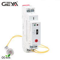 จัดส่งฟรี GEYA GRB8-0102 Din Rail Twilight Switch Photoelectric Timer Light Sensor รีเลย์ AC110V-240V เปิดปิดอัตโนมัติ