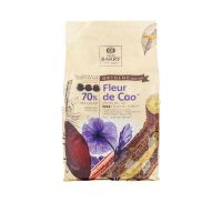 Cacao Barry ช็อกเหรียญ 70% Fleur de cao (Dark ) 5kg.  หยกออนไลน์