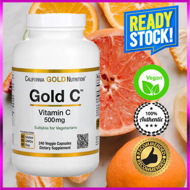 California Gold Nutrition Gold C Vitamin C 500mg 240 Vege Capsules | Lazada