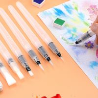 ❏ แปรงสีน้ำรีฟิลแปรงทาสี Fountain ปากกา น้ำที่ละลายน้ำได้ Lead Paint BrushPainting Calligraph Drawing Art Supplies