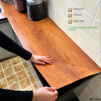 Wood Grain Stickers Self-adhesive Wallpaper Waterproof Cabinets High Temperature Kitchen Vinyl Wallpapers DIY Oil-proof Stickers