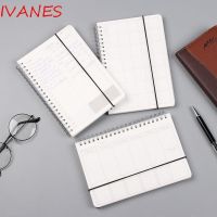 IVANES A5 Schedule Weekly Plan School supplies Notebook Monthly Stationary Spiral Daily Plan Memo