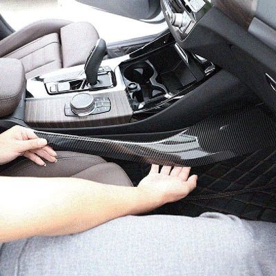 1Pair Car Central Control Trim Plate Parts Accessories for BMW X3 G01 2018-2021 Side Shift Gear Moulding Cover Trim Strip ABS Carbon Fiber