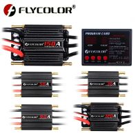 Flycolor 50A 70A 90A 120A 150A 2-6S กันน้ำเครื่องควบคุมความเร็ววงจร ESC ไร้ถ่านและการ์ดโปรแกรมกับ BEC สำหรับเรือของเล่น RC