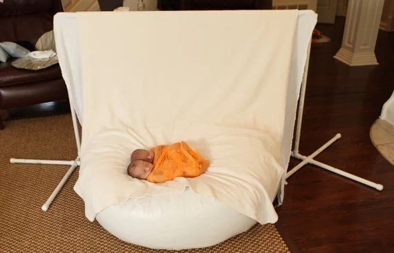 ทารกแรกเกิดการถ่ายภาพถุงถั่วขนาดสตูดิโอมืออาชีพออตโตมัน-poser-ภาพทารก-p-rop-และก่อให้เกิดหมอน