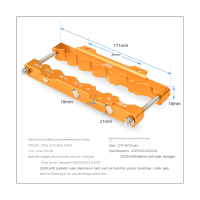 1 PCS Bicycle Universal Table Inserts Clamp Tool Jaw Work Table Bench CNC Multifunction Fixtures Bike Removal Repair Tool Orange